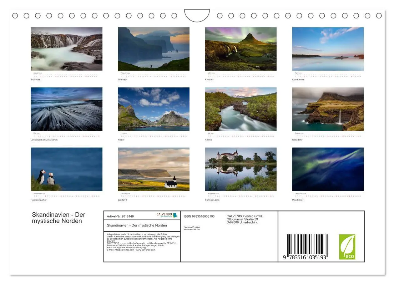 Bild: 9783516035193 | Skandinavien - Der mystische Norden (Wandkalender 2026 DIN A4...