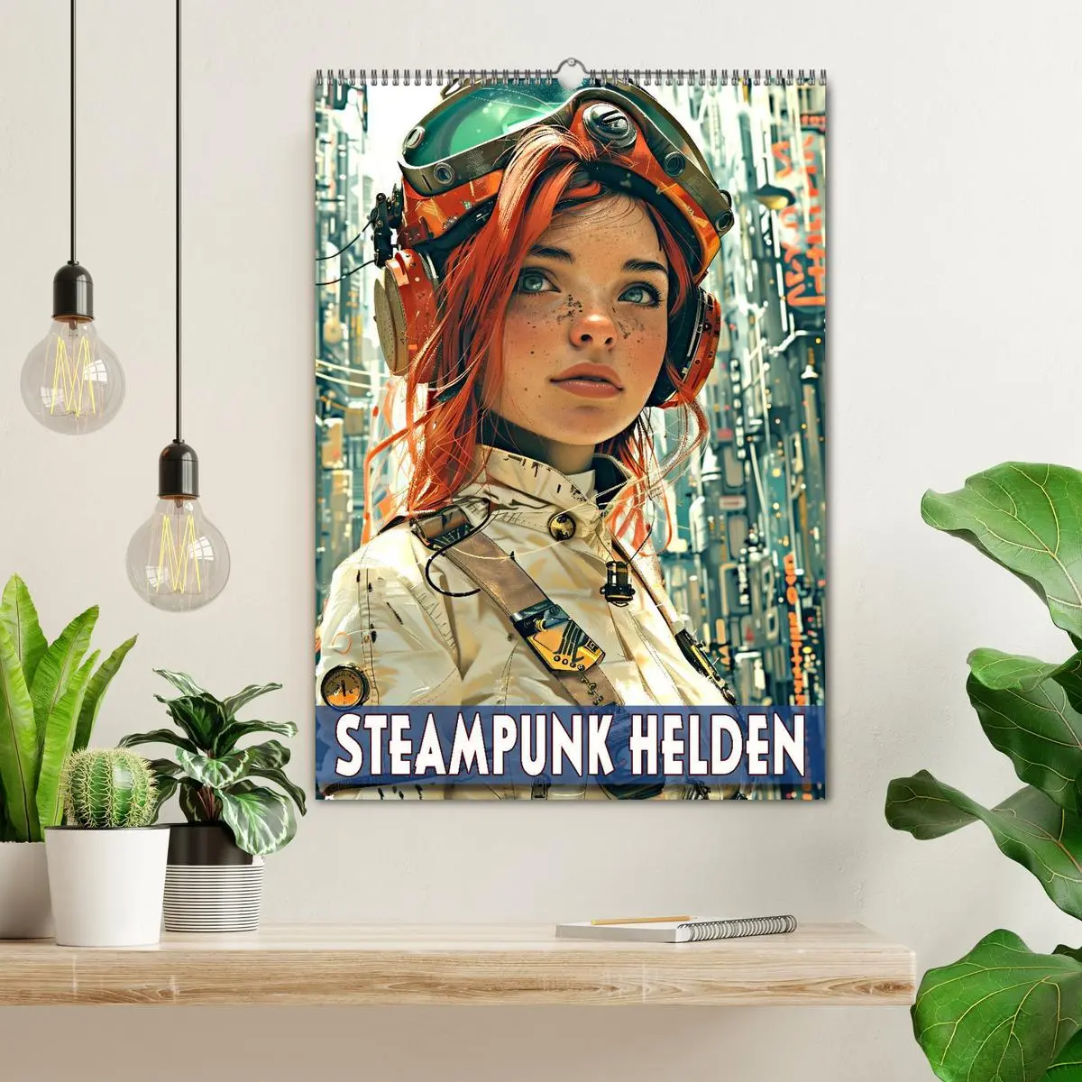 Bild: 9783516275193 | Steampunk Helden (Wandkalender 2026 DIN A2 hoch), CALVENDO...