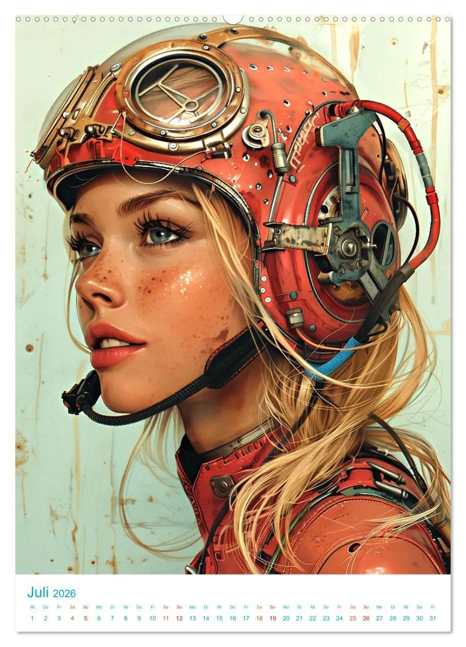 Bild: 9783516275193 | Steampunk Helden (Wandkalender 2026 DIN A2 hoch), CALVENDO...