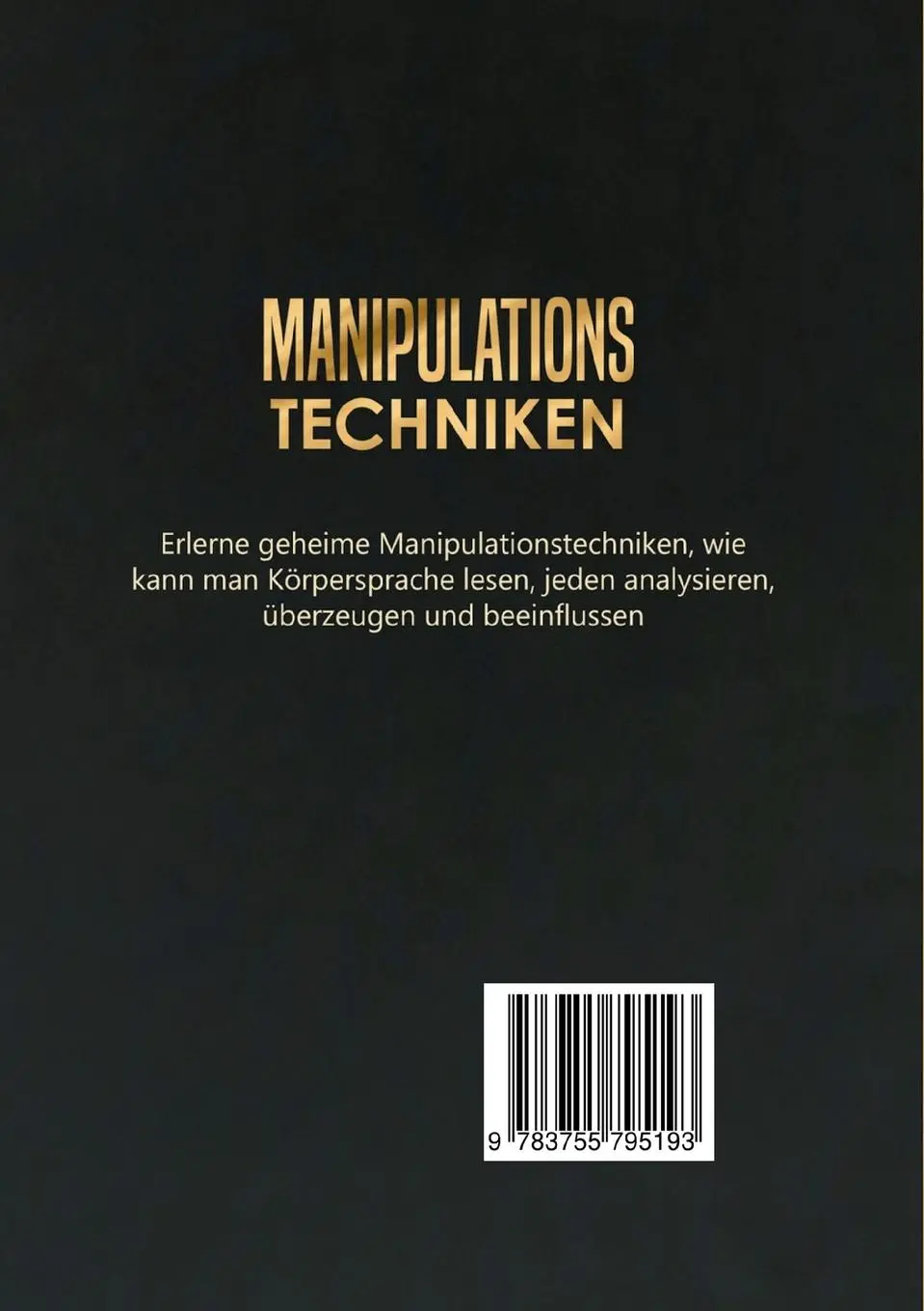 Rückseite: 9783755795193 | Manipulationstechniken | Robert Leary | Taschenbuch | Paperback | 2022