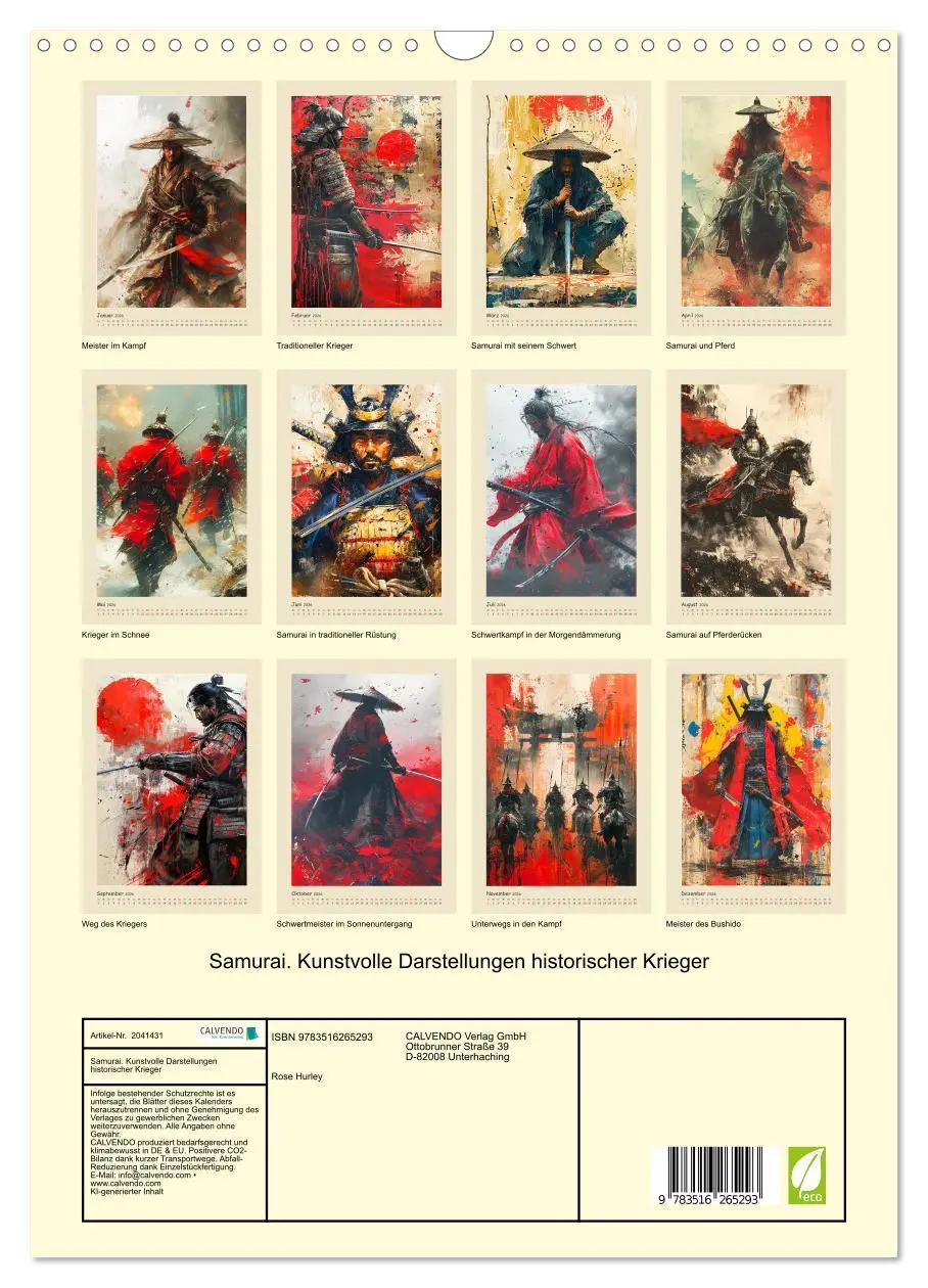 Bild: 9783516265293 | Samurai. Kunstvolle Darstellungen historischer Krieger...