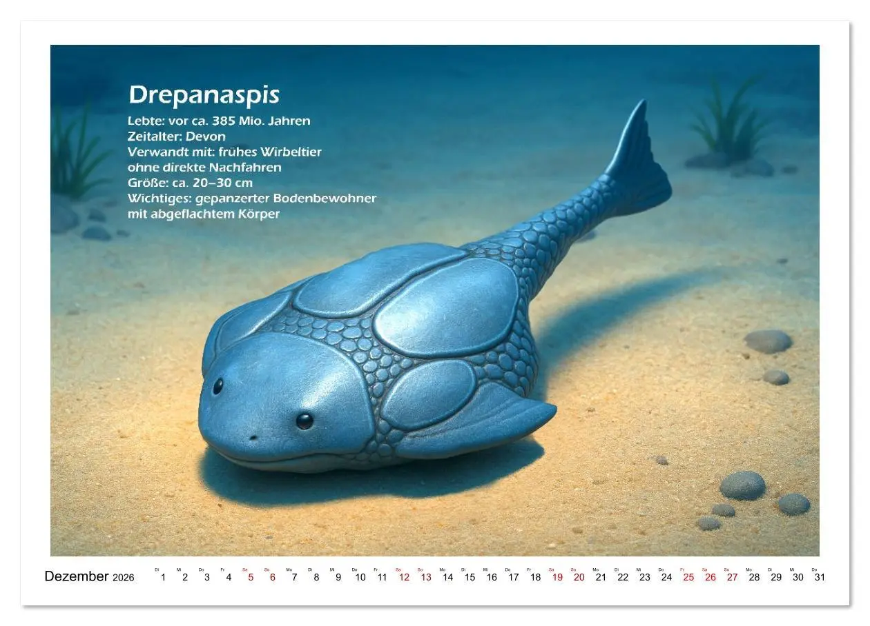 Bild: 9783516645293 | Urige Meerestiere prähistorisch und seltsam (Wandkalender 2026 DIN...