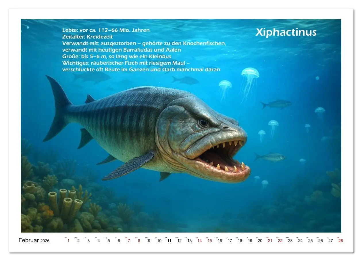 Bild: 9783516645293 | Urige Meerestiere prähistorisch und seltsam (Wandkalender 2026 DIN...