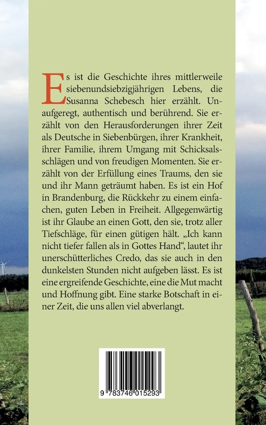 Rückseite: 9783746015293 | Im Sturm des Lebens | Eine Frau blickt zurück | Susanna Schebesch