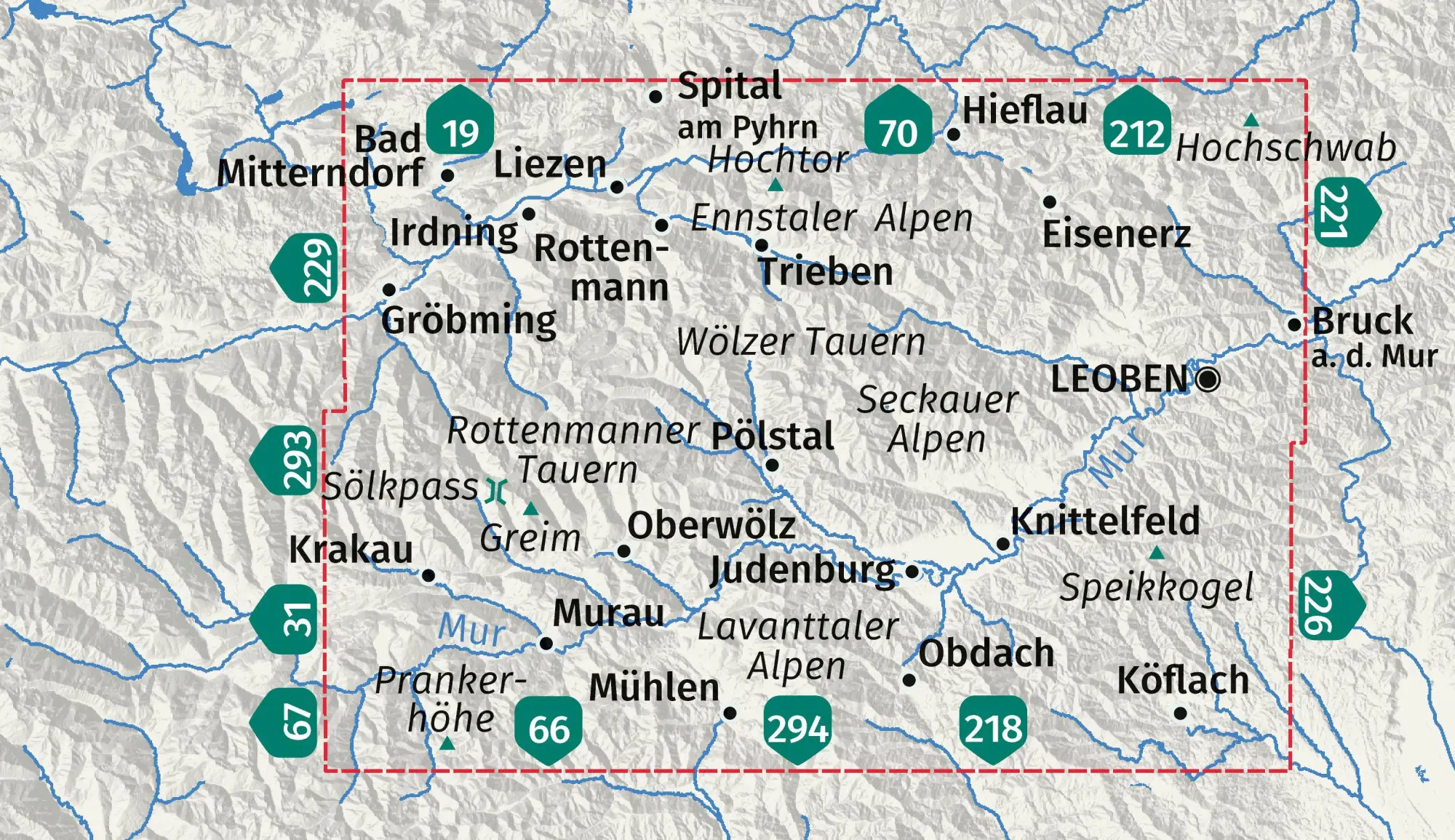 Bild: 9783991545293 | KOMPASS Wanderkarten-Set 223 Sölktäler, Rottenmanner Tauern,...