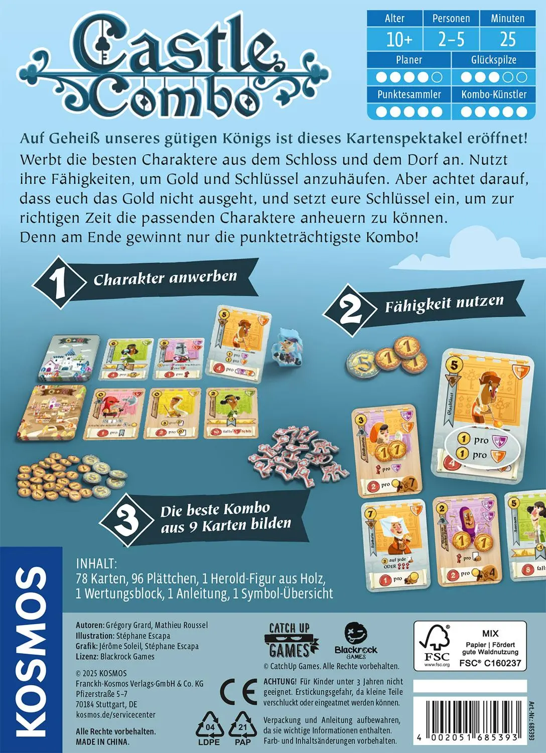 Bild: 4002051685393 | Castle Combo | Spiel | Mathieu Roussel Grégory Grard | Spiel | 685393