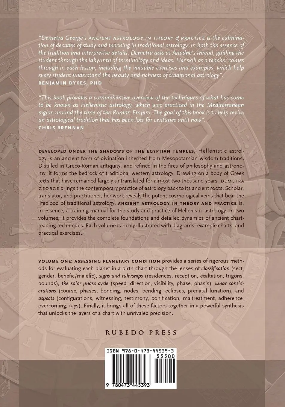 Rückseite: 9780473445393 | Ancient Astrology in Theory and Practice | Demetra George | Buch
