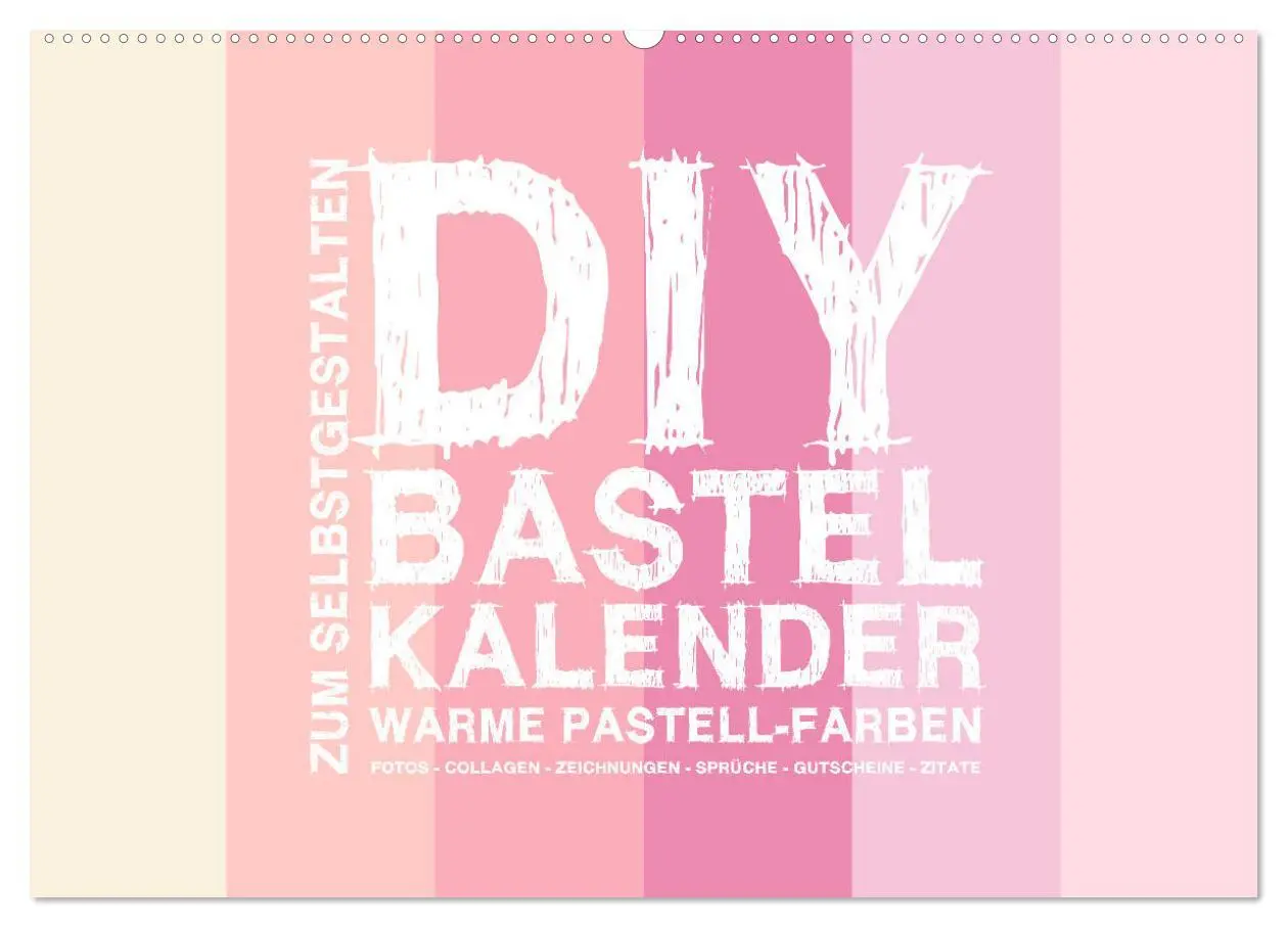 Cover: 9783435215393 | DIY Bastel-Kalender -Warme Pastell Farben- Zum Selbstgestalten...
