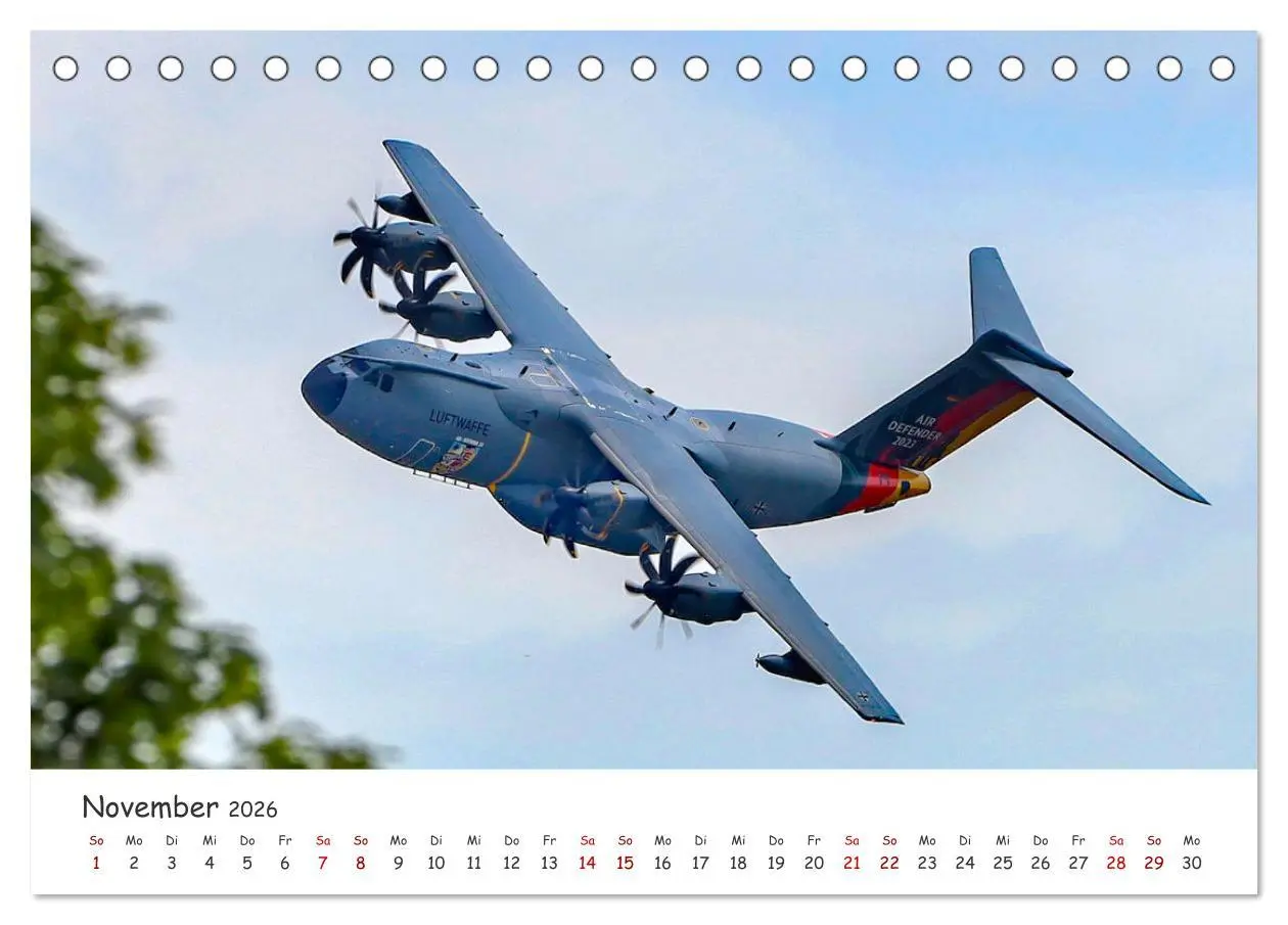 Bild: 9783457305393 | A400M LTG 62 (Tischkalender 2026 DIN A5 quer), CALVENDO Monatskalender