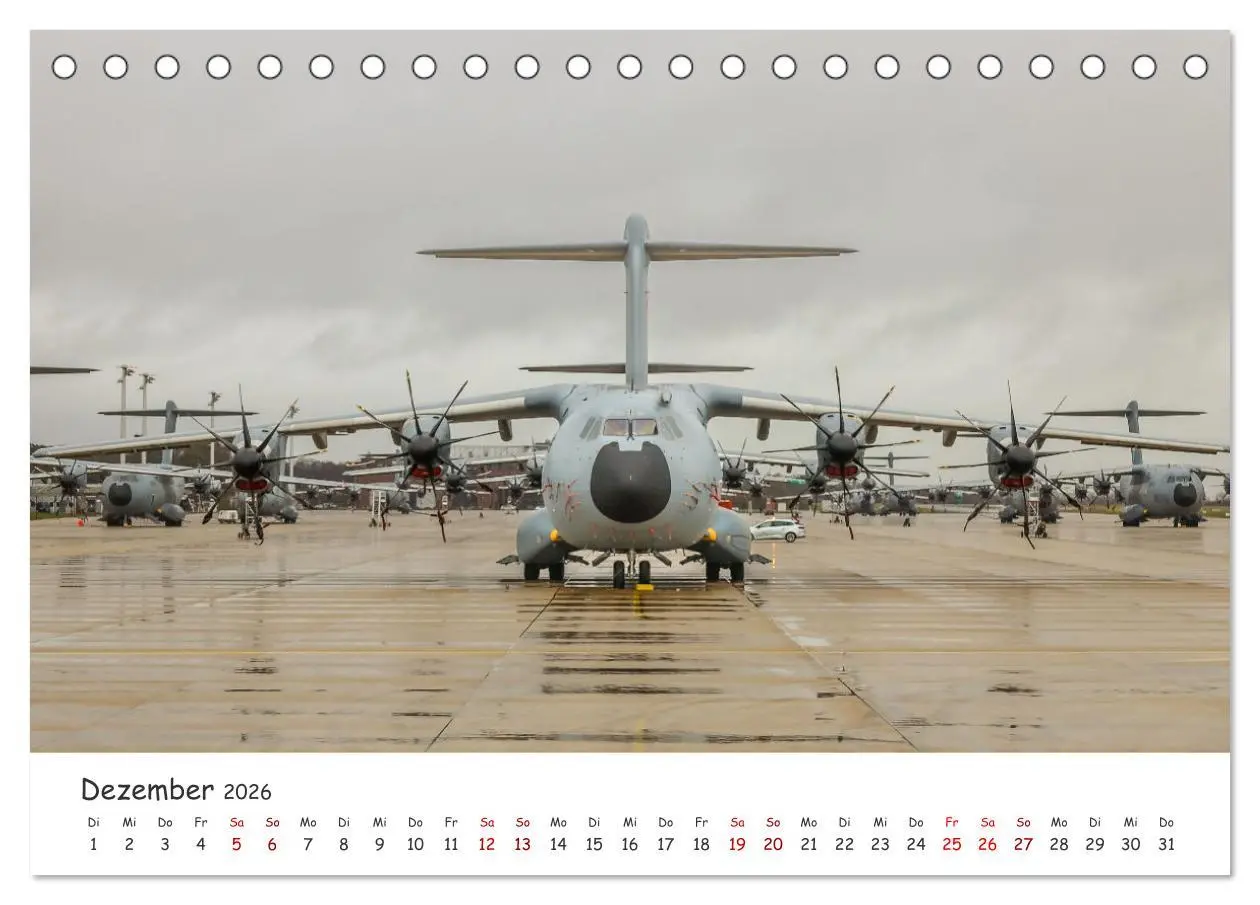 Bild: 9783457305393 | A400M LTG 62 (Tischkalender 2026 DIN A5 quer), CALVENDO Monatskalender