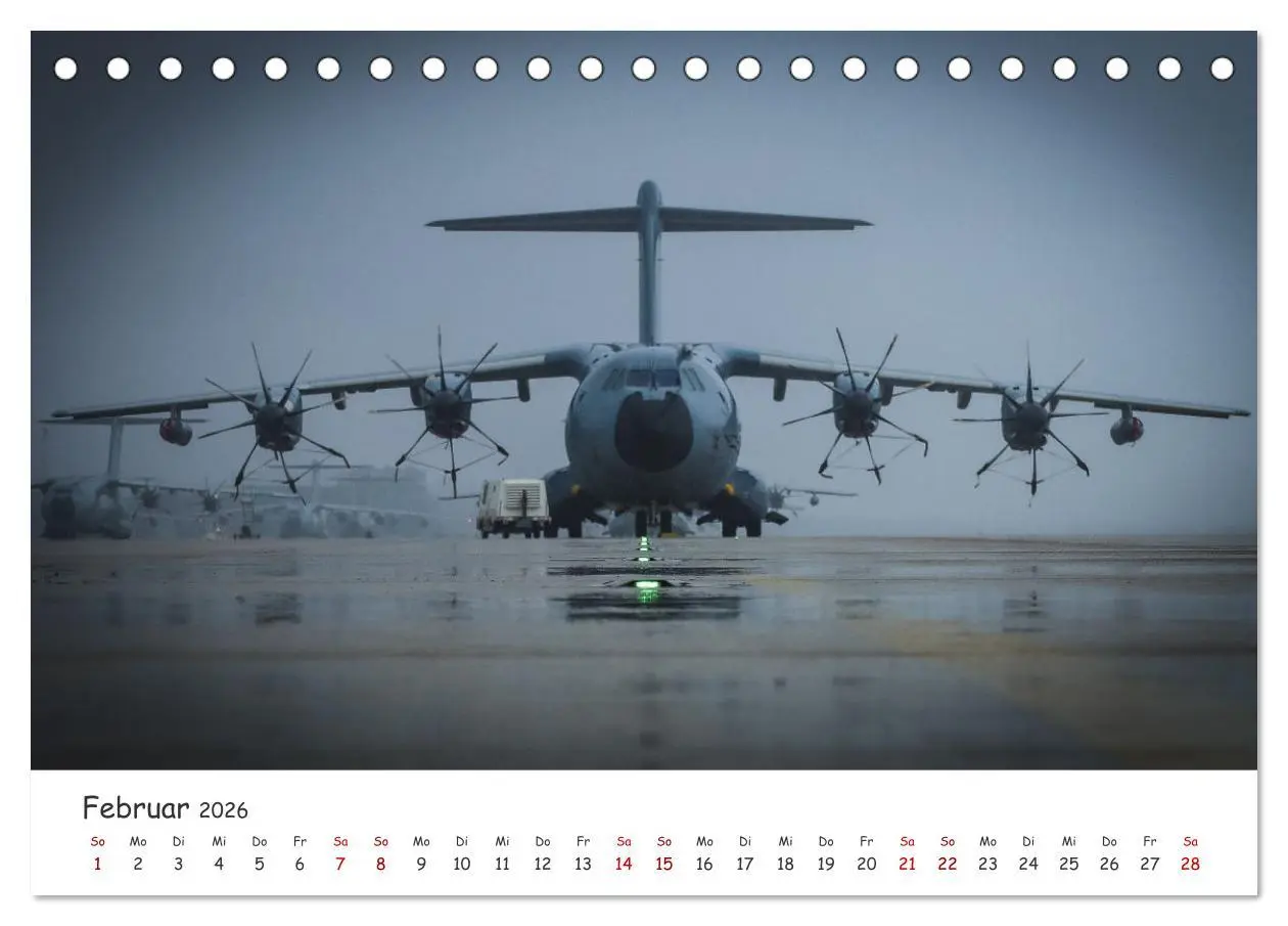 Bild: 9783457305393 | A400M LTG 62 (Tischkalender 2026 DIN A5 quer), CALVENDO Monatskalender