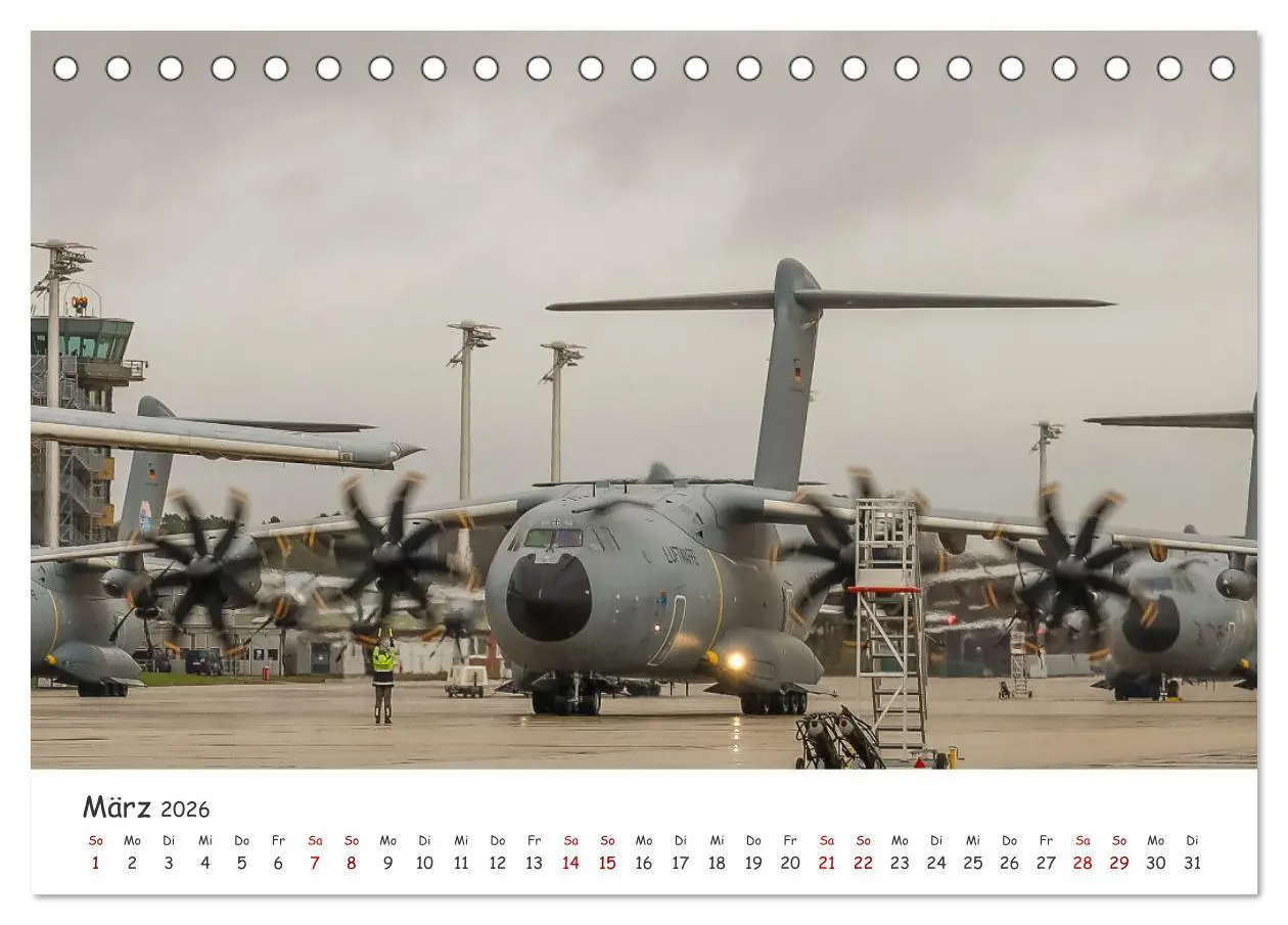 Bild: 9783457305393 | A400M LTG 62 (Tischkalender 2026 DIN A5 quer), CALVENDO Monatskalender