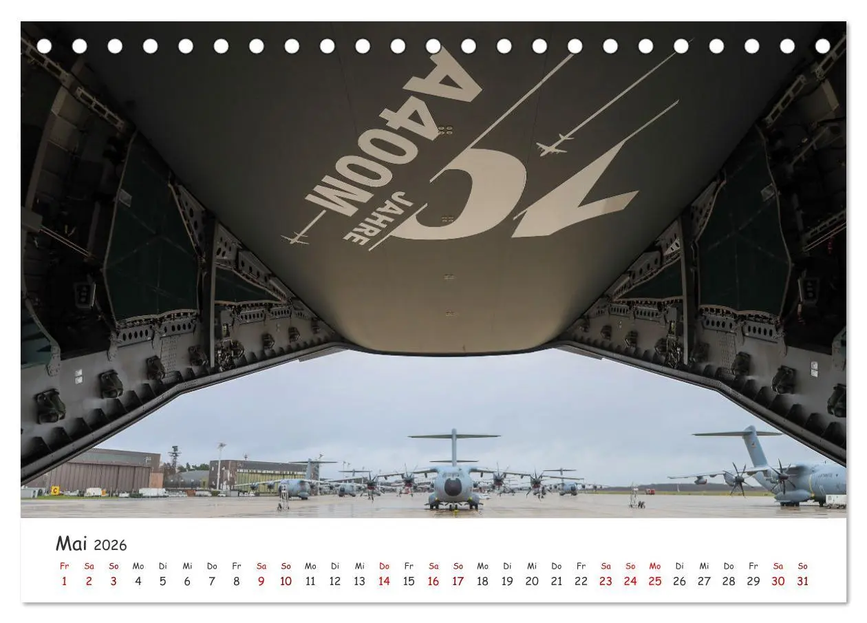 Bild: 9783457305393 | A400M LTG 62 (Tischkalender 2026 DIN A5 quer), CALVENDO Monatskalender