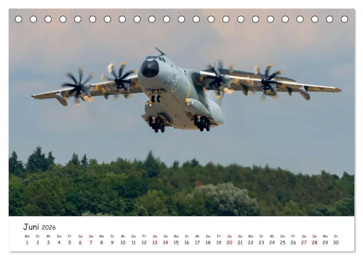 Bild: 9783457305393 | A400M LTG 62 (Tischkalender 2026 DIN A5 quer), CALVENDO Monatskalender