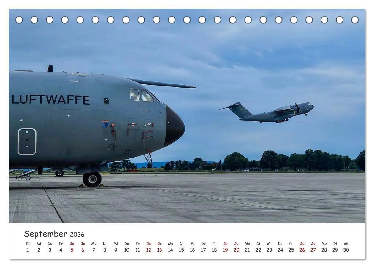 Bild: 9783457305393 | A400M LTG 62 (Tischkalender 2026 DIN A5 quer), CALVENDO Monatskalender
