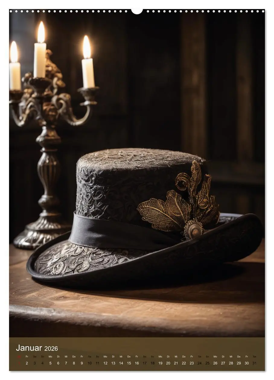 Bild: 9783516255393 | Historische Hüte - stilvoll und elegant (hochwertiger Premium...