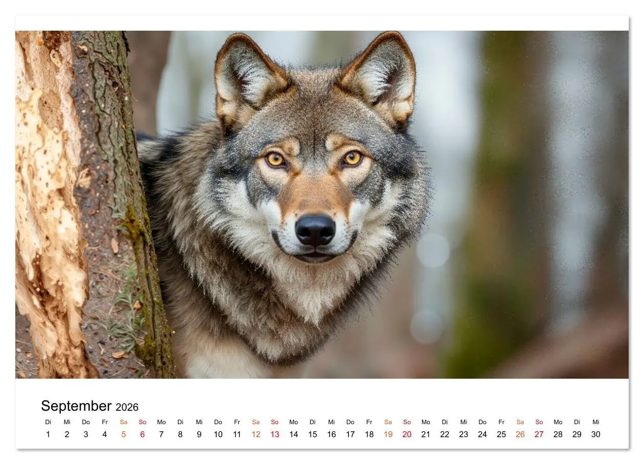 Bild: 9783516635393 | Im Reich der Wölfe (Wandkalender 2026 DIN A4 quer), CALVENDO...