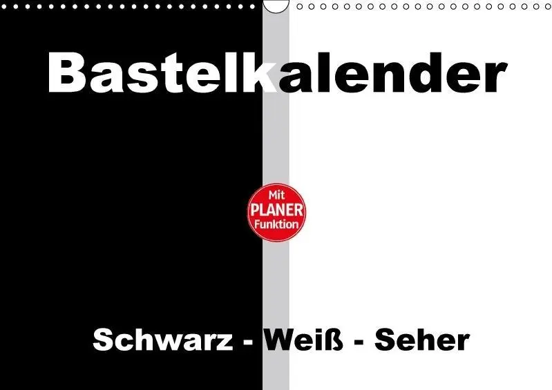 Cover: 9783664765393 | Bastelkalender mit Planerfunktion / Für Schwarz - Weiß - Seher...