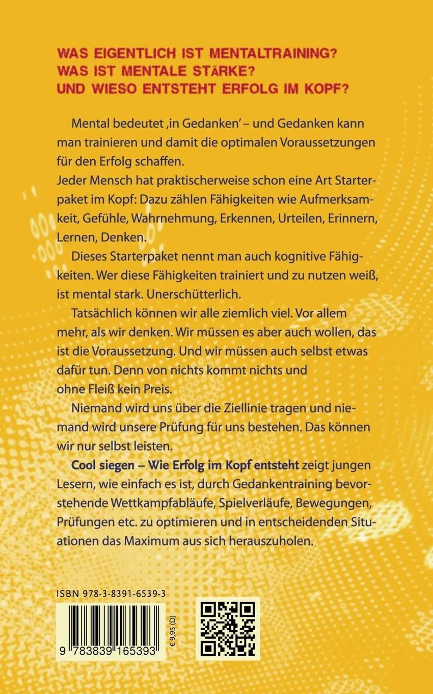 Rückseite: 9783839165393 | Cool siegen. | Wie Erfolg im Kopf entsteht | Sabine Eich | Taschenbuch