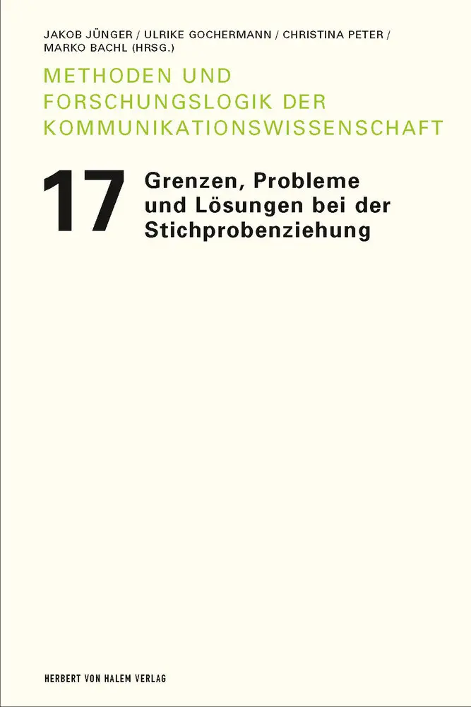 Cover: 9783869625393 | Grenzen, Probleme und Lösungen bei der Stichprobenziehung | Buch