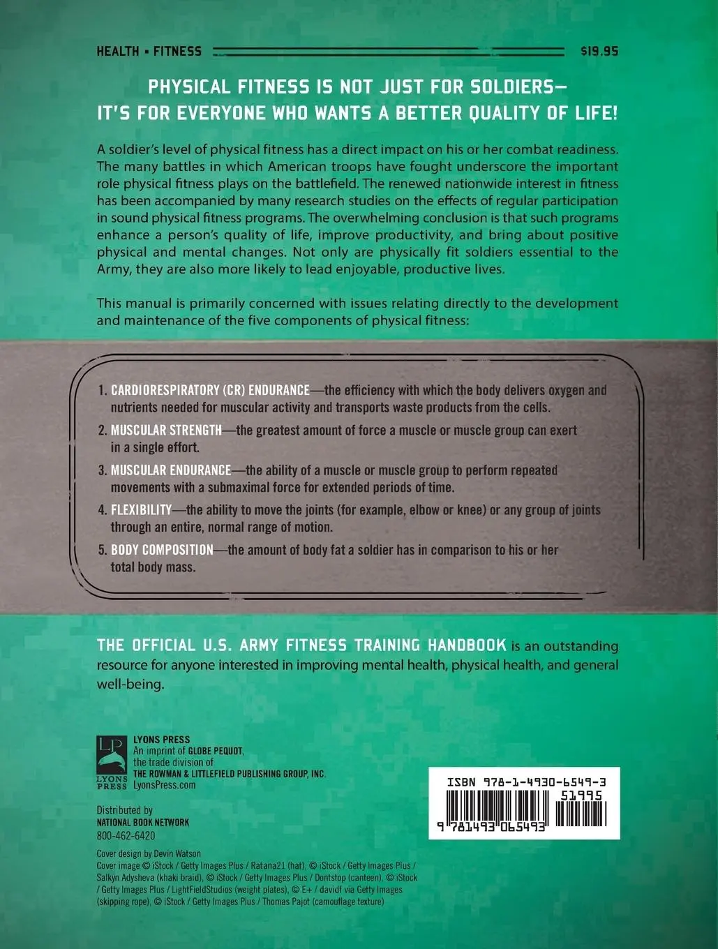 Rückseite: 9781493065493 | The Official U.S. Army Fitness Training Handbook | Army | Taschenbuch