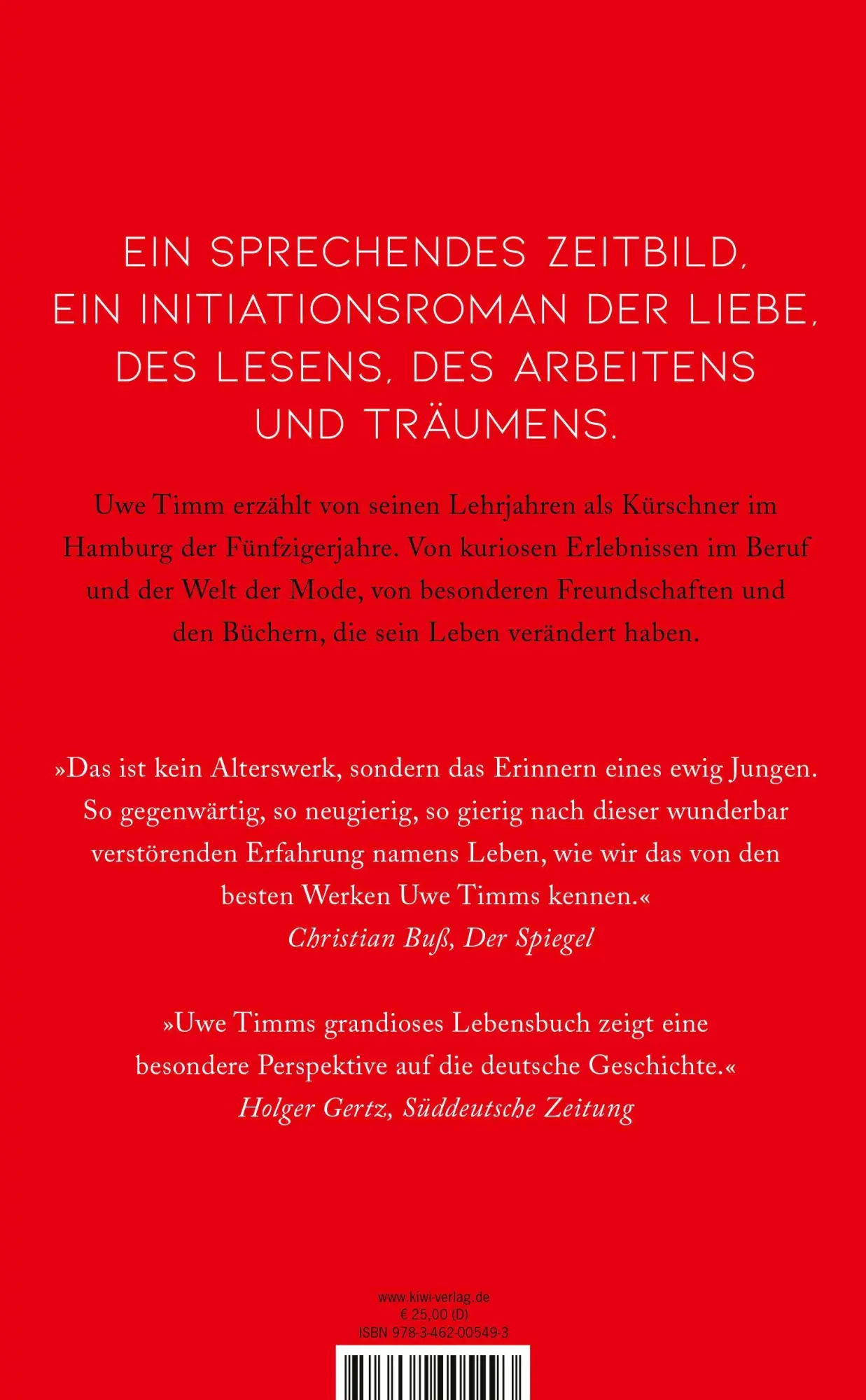 Rückseite: 9783462005493 | Alle meine Geister | Uwe Timm | Buch | 288 S. | Deutsch | 2023