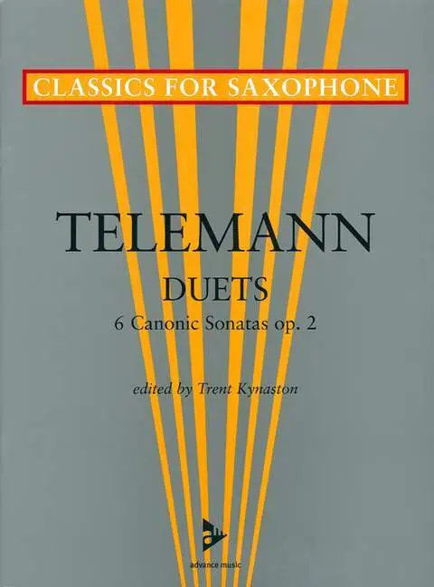 Cover: 9783892215493 | Six Canonic Sonatas | op. 2. 2 Saxophone (AA/TT). Spielpartitur.