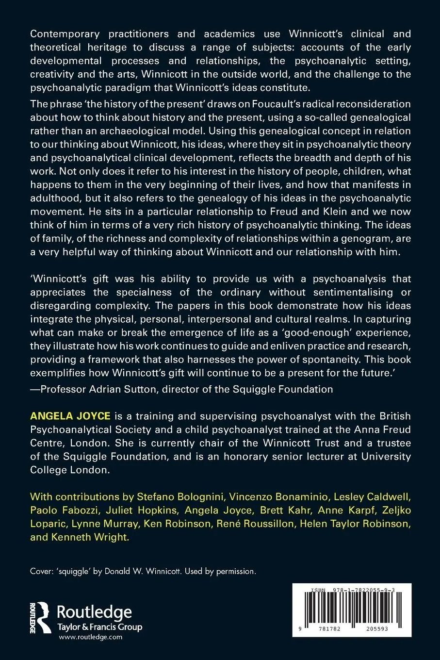 Rückseite: 9781782205593 | Donald W. Winnicott and the History of the Present | Angela Joyce