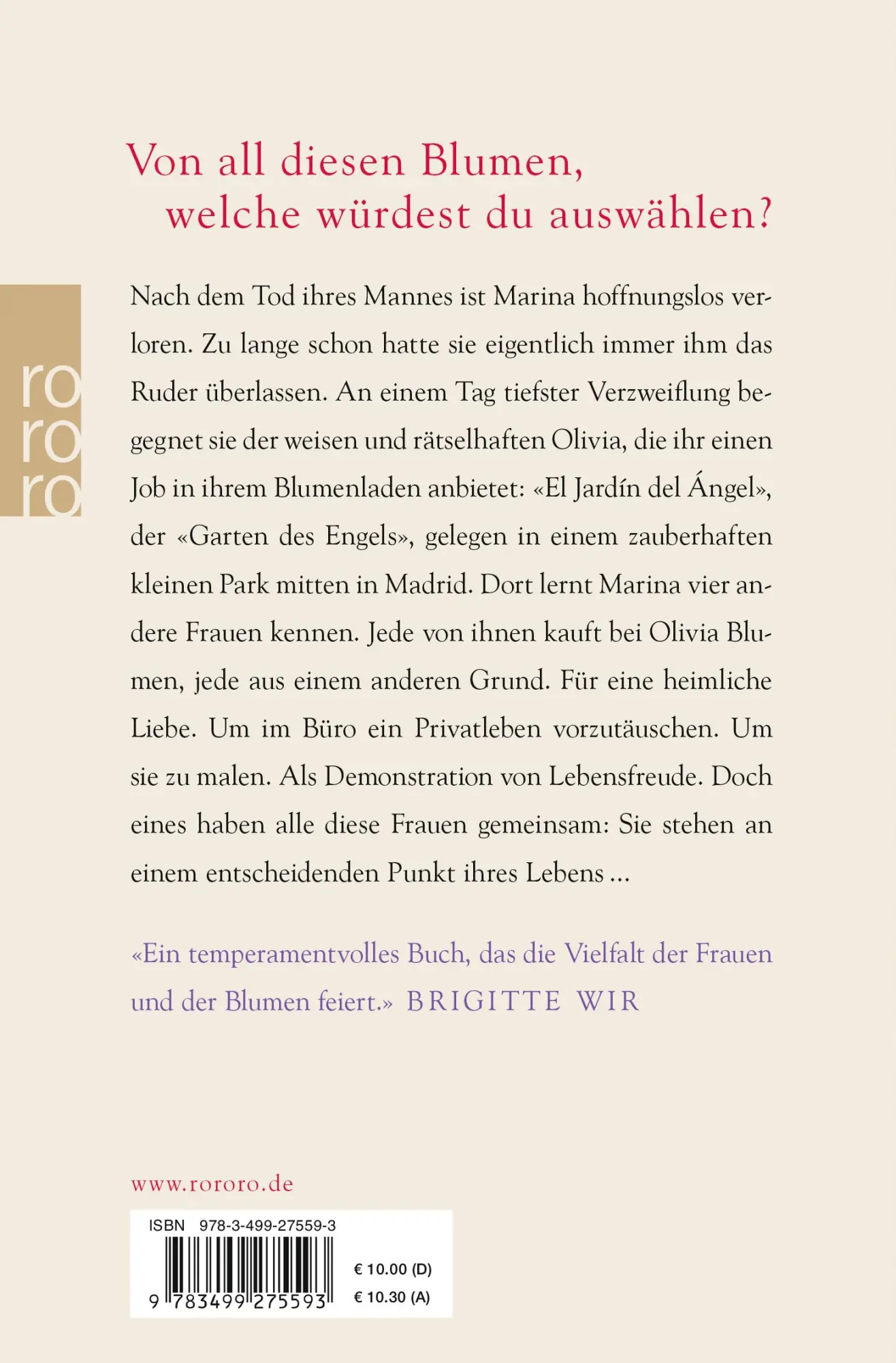 Rückseite: 9783499275593 | Frauen, die Blumen kaufen | Vanessa Montfort | Taschenbuch | 448 S.