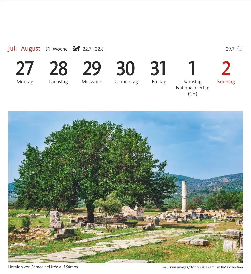 Bild: 9783840035593 | Griechische Inseln Sehnsuchtskalender 2026 - Wochenkalender mit 53...