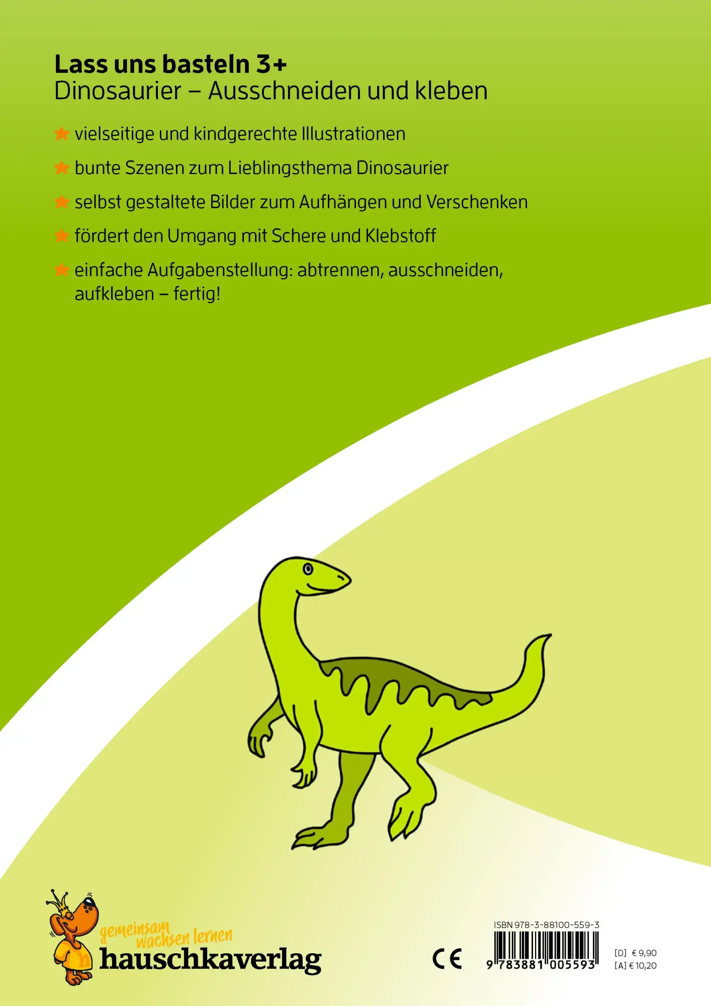 Bild: 9783881005593 | Lass uns basteln - Ausschneiden und Kleben ab 3 Jahre - Dinosaurier