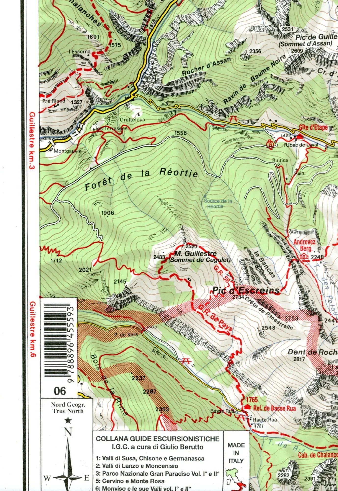 Bild: 9788896455593 | IGC Italien 1 : 50 000 Wanderkarte 6 Monviso | (Land-)Karte | 2017