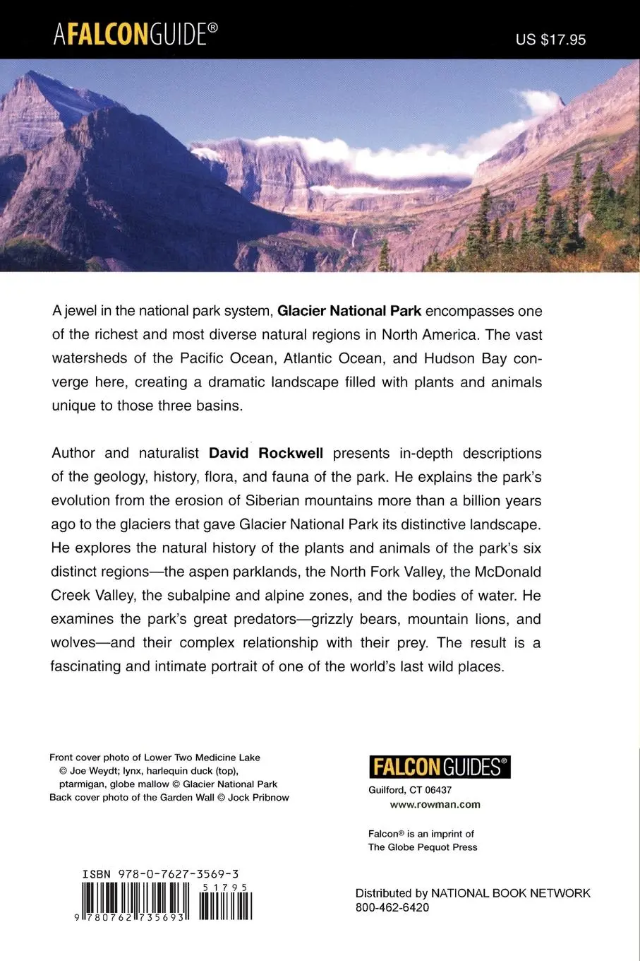 Rückseite: 9780762735693 | Glacier | A Natural History Guide | David Rockwell | Taschenbuch