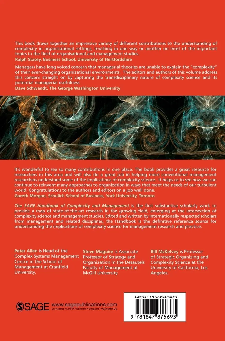Rückseite: 9781847875693 | The SAGE Handbook of Complexity and Management | Peter Allen (u. a.)
