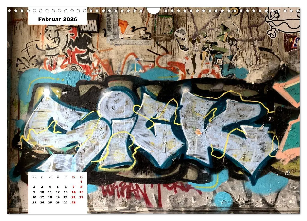 Bild: 9783457755693 | Hamburg Graffiti (Wandkalender 2026 DIN A3 quer), CALVENDO...