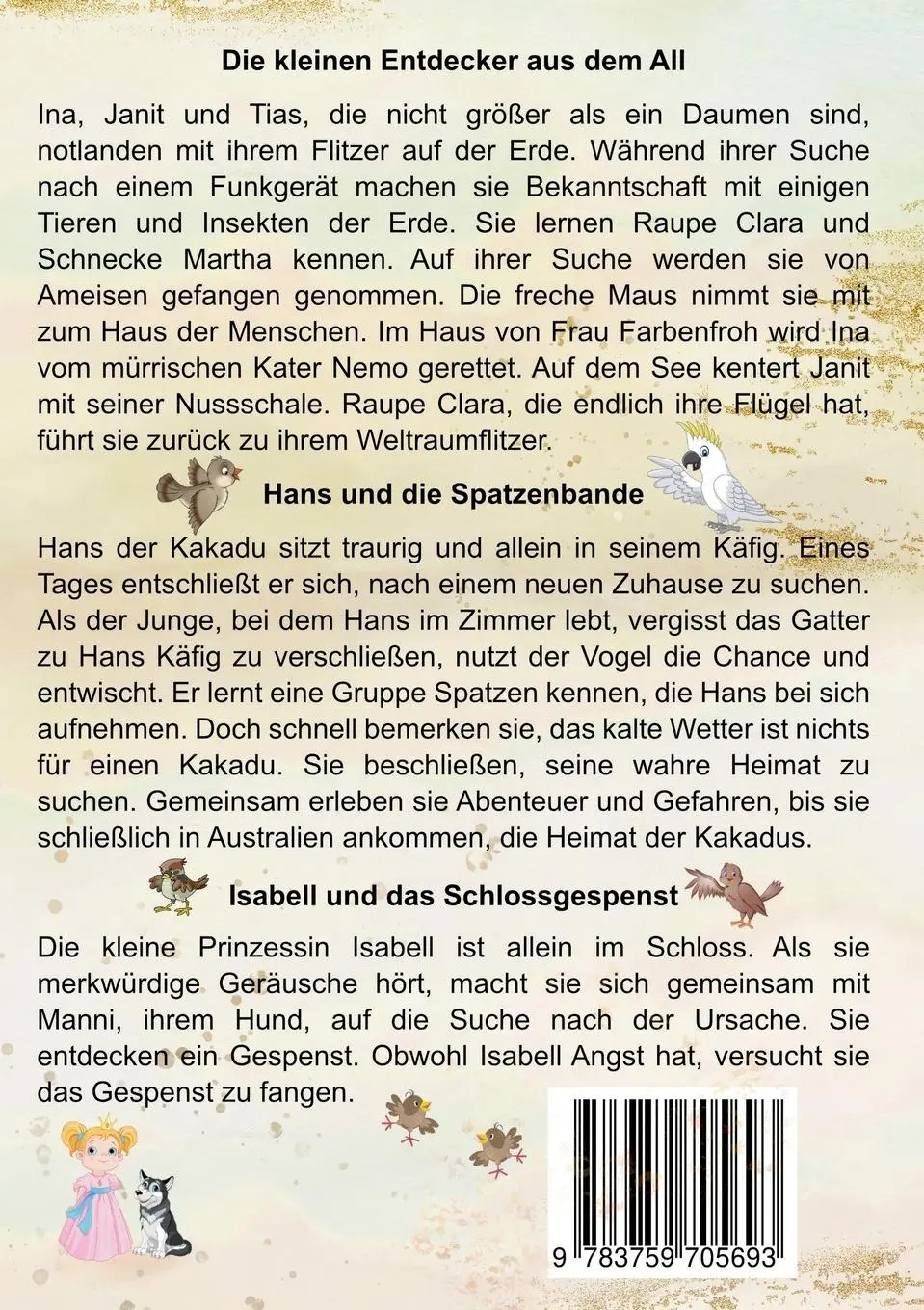 Rückseite: 9783759705693 | Spannende Vorlesegeschichten | Birgit Gürtler | Taschenbuch | 108 S.