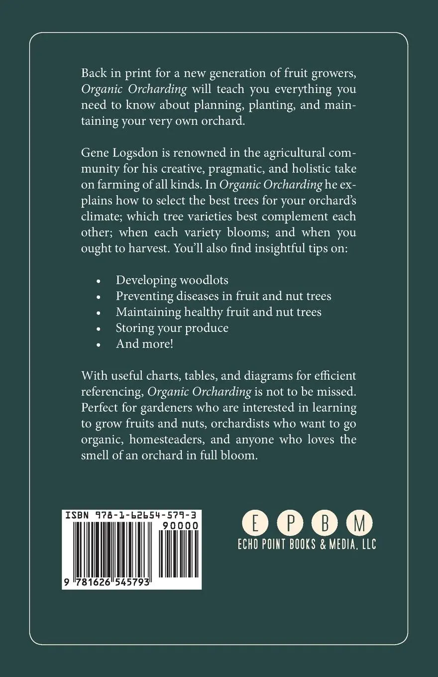 Rückseite: 9781626545793 | Organic Orcharding | A Grove of Trees to Live In | Logsdon Gene | Buch
