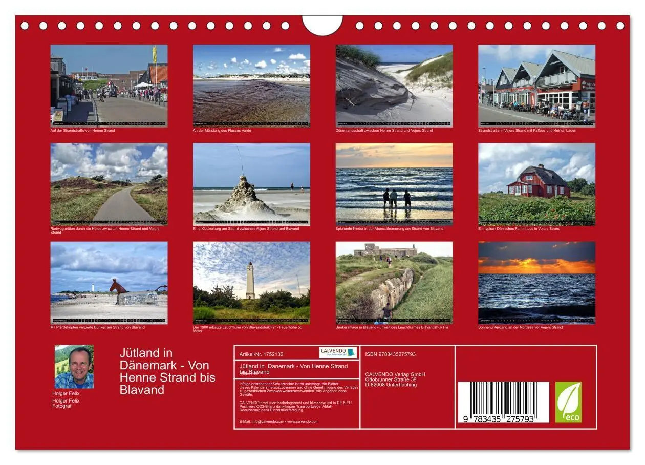 Bild: 9783435275793 | Jütland in Dänemark - Von Henne Strand bis Blavand (Wandkalender...