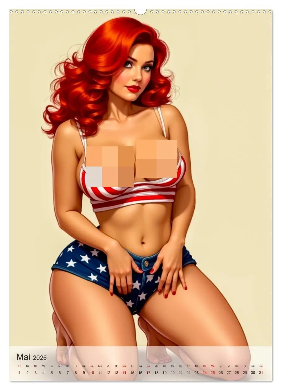Bild: 9783457295793 | Pin-up Girls - Frech, Freizügig und Verführerisch (Wandkalender...