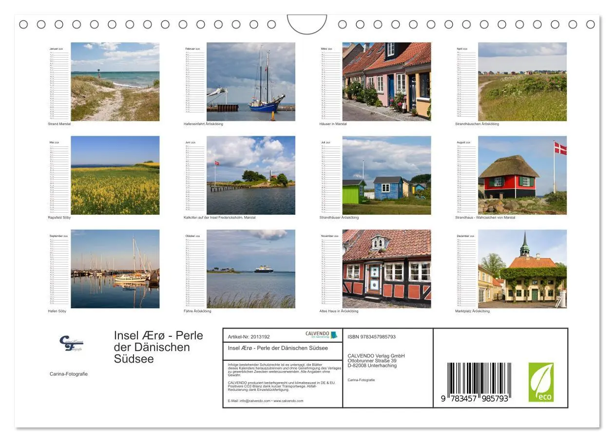 Bild: 9783457985793 | Insel Ærø - Perle der Dänischen Südsee (Wandkalender 2026 DIN A4...