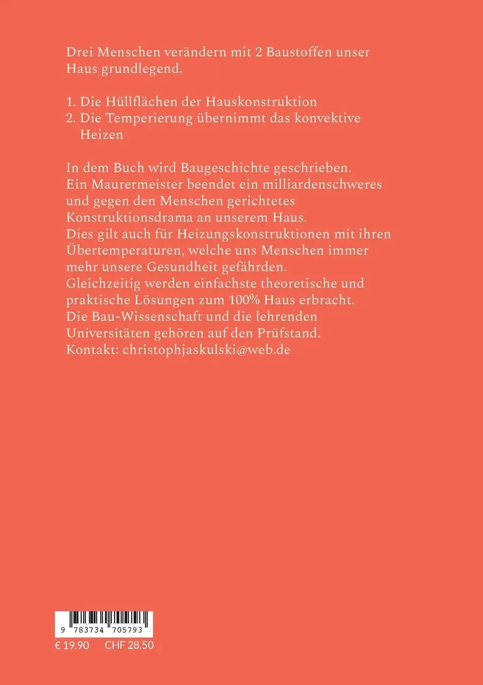 Rückseite: 9783734705793 | 100% Haus für die Menschen | Unsere Meisterschaft für unser Haus