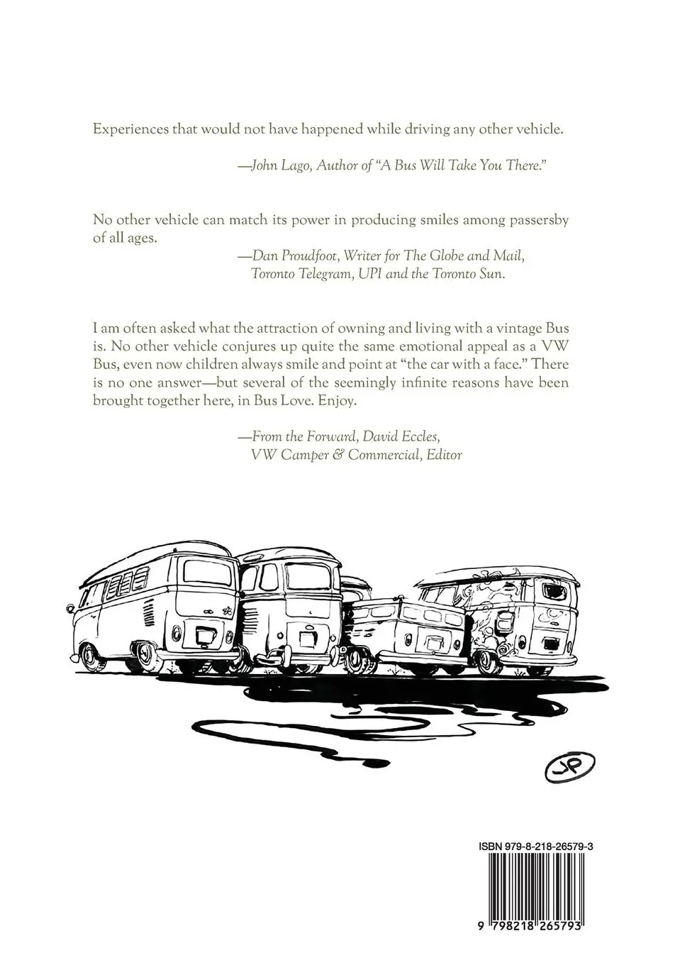 Rückseite: 9798218265793 | Bus Love | Stories of Life and Adventure with the VW Bus | Brouillette