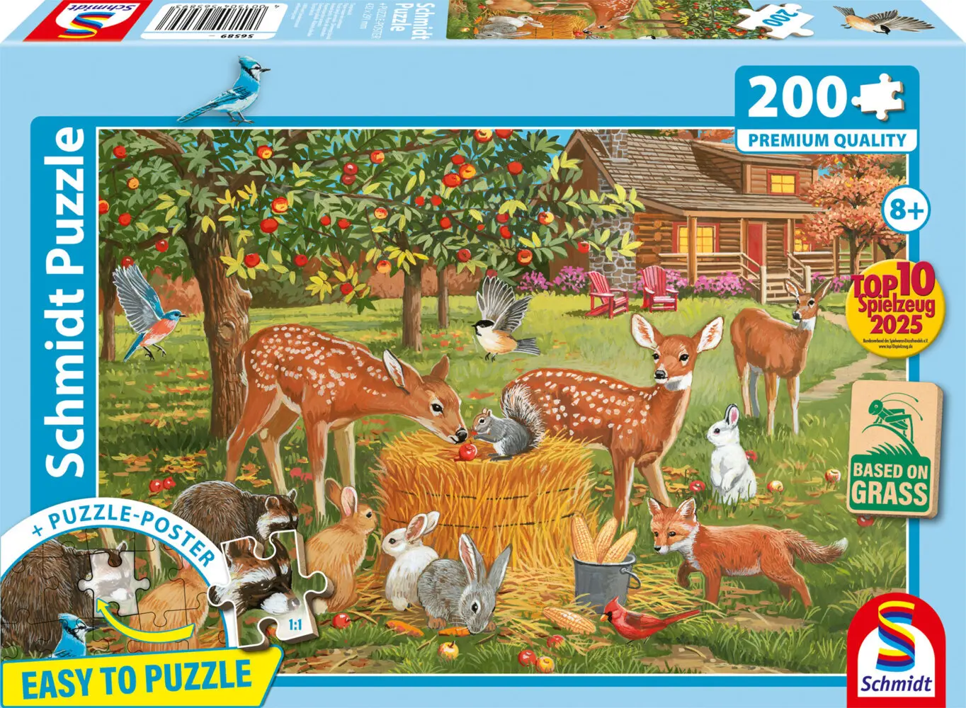 Cover: 4001504565893 | Tierpicknick | Kinderpuzzle Graspappe Standard 200 Teile | Spiel