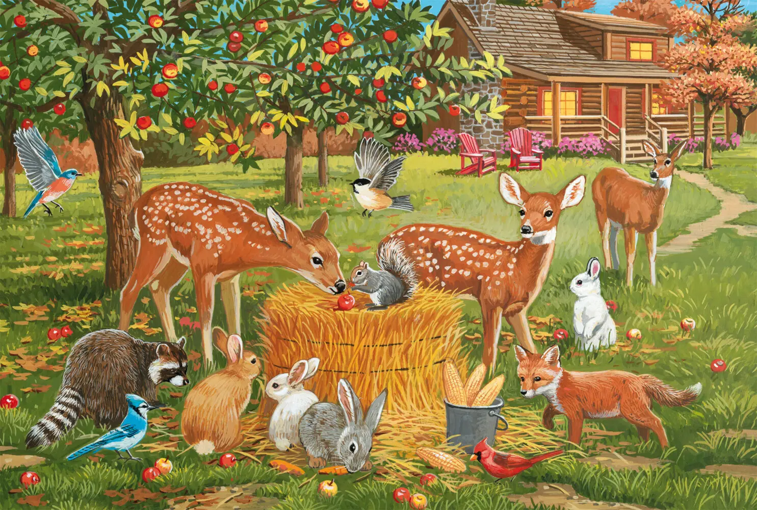 Bild: 4001504565893 | Tierpicknick | Kinderpuzzle Graspappe Standard 200 Teile | Spiel