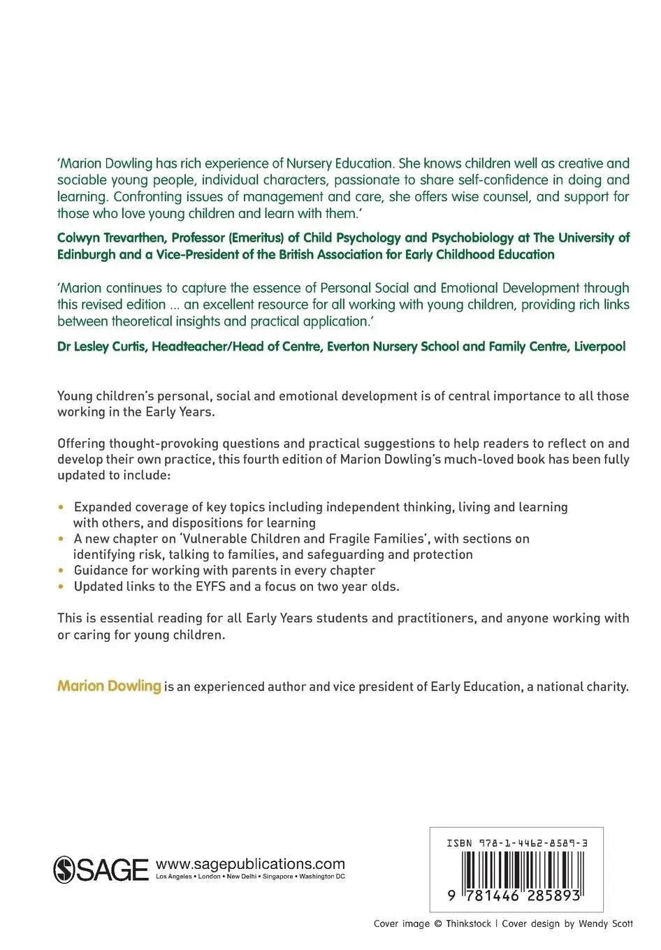 Rückseite: 9781446285893 | Young Children's Personal, Social and Emotional Development | Dowling