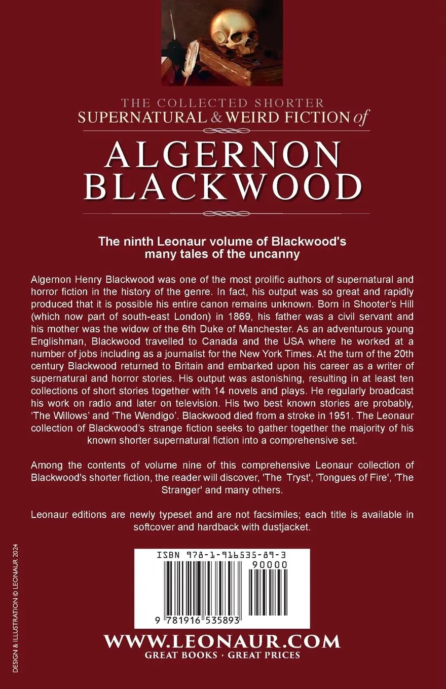 Rückseite: 9781916535893 | The Collected Shorter Supernatural &amp; Weird Fiction of Algernon...