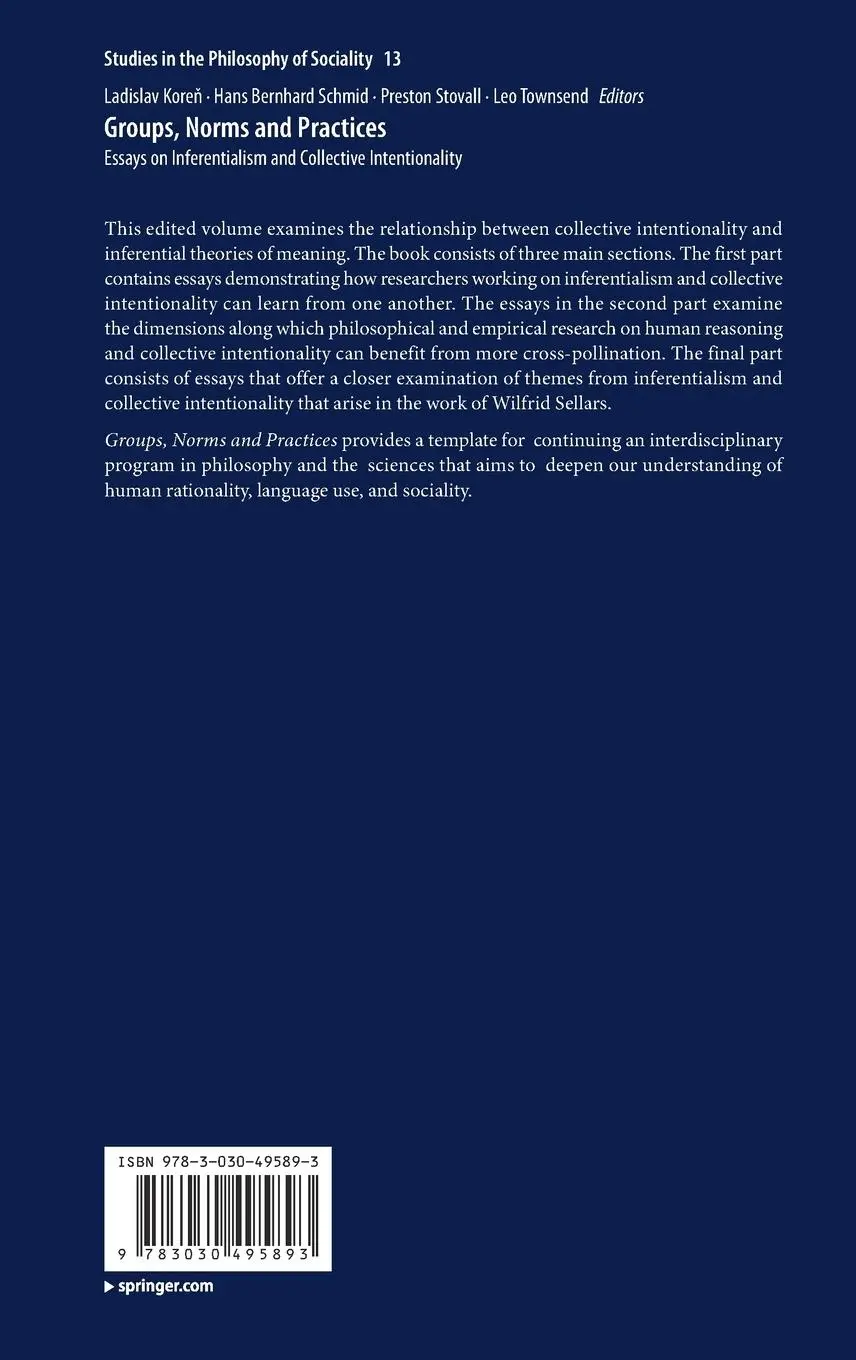 Rückseite: 9783030495893 | Groups, Norms and Practices | Ladislav Kore¿ (u. a.) | Buch | x | 2020