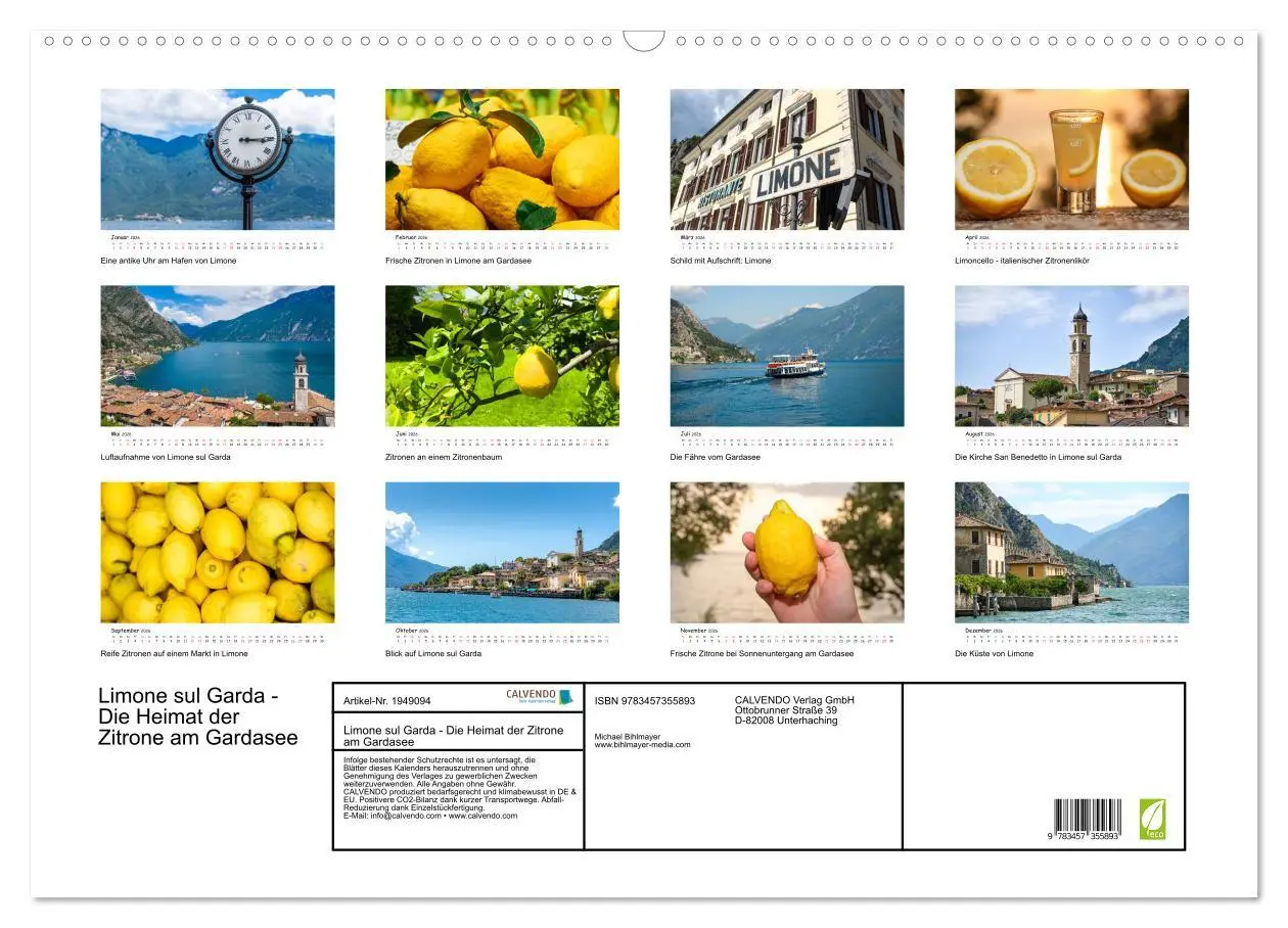 Bild: 9783457355893 | Limone sul Garda - Die Heimat der Zitrone am Gardasee (Wandkalender...