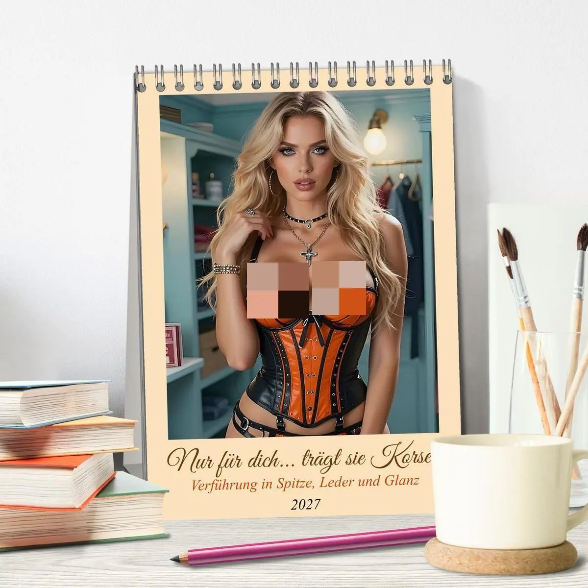 Bild: 9783516825893 | Nur für dich... trägt sie Korsett (Tischkalender 2027 DIN A5 hoch),...