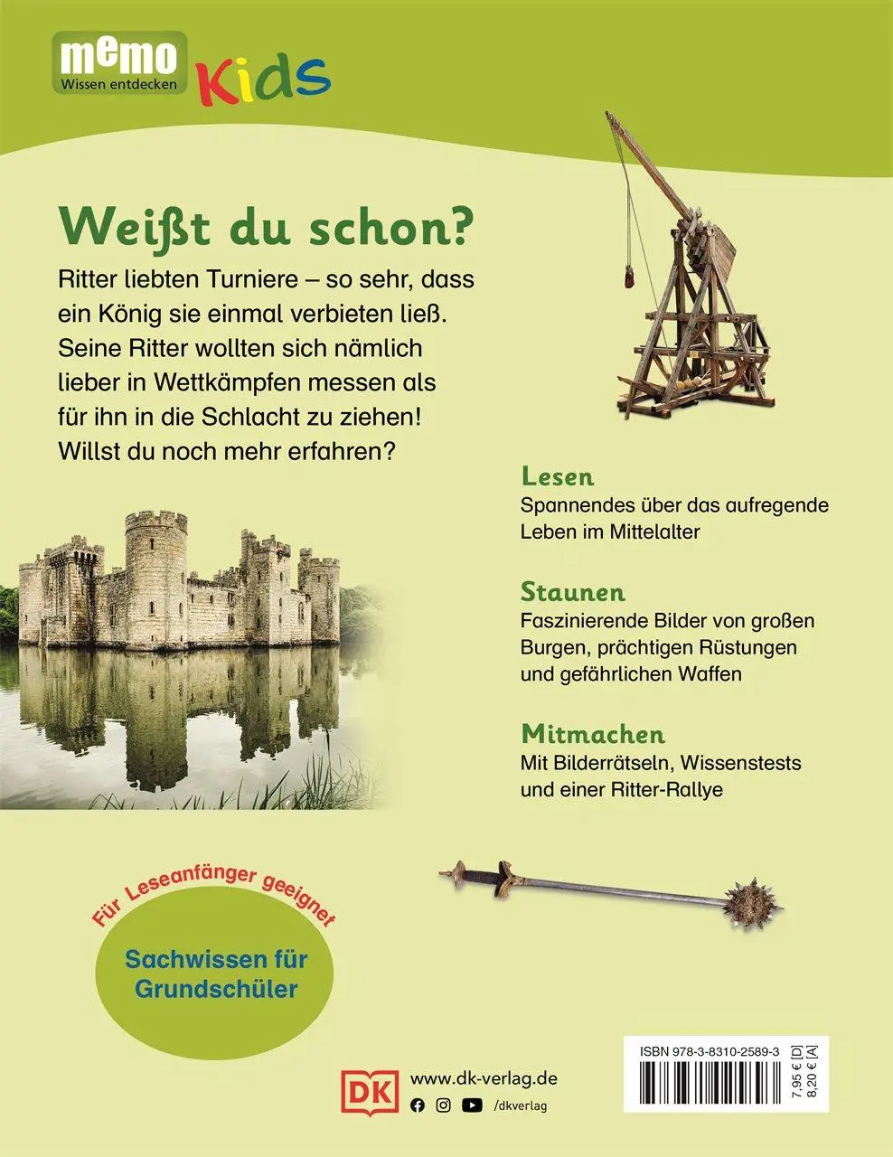 Rückseite: 9783831025893 | memo Kids. Ritter und Burgen | DK Verlag - Kids | Buch | memo Kids